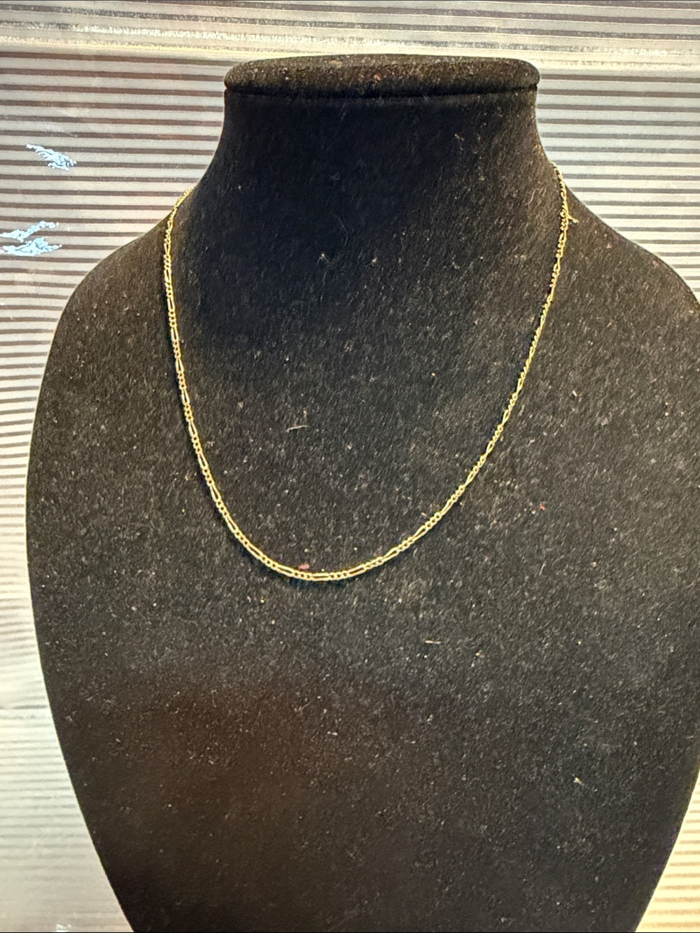 Source Unknown Gold Double-Link Necklace
